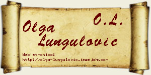 Olga Lungulović vizit kartica